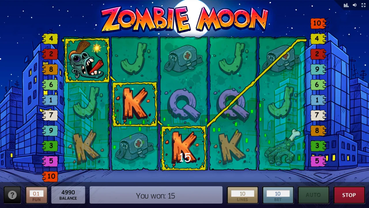 Zombie Moon — En gevinstkombinasjon avregnes