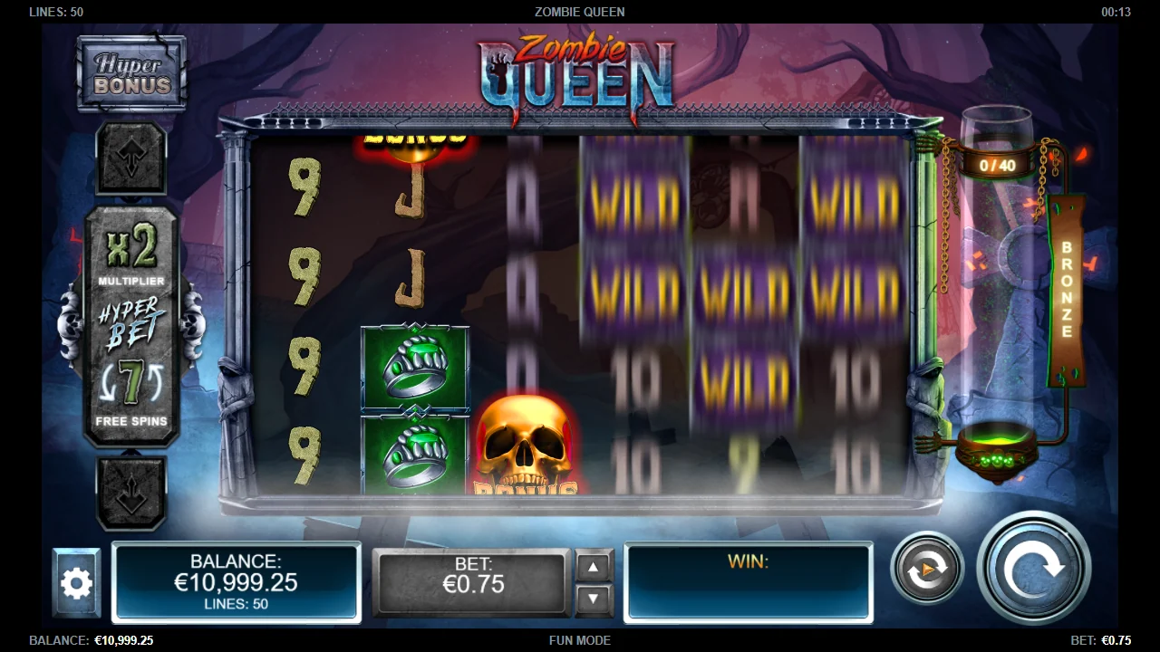 Zombie Queen — Grunnspillet med hjulene i ro