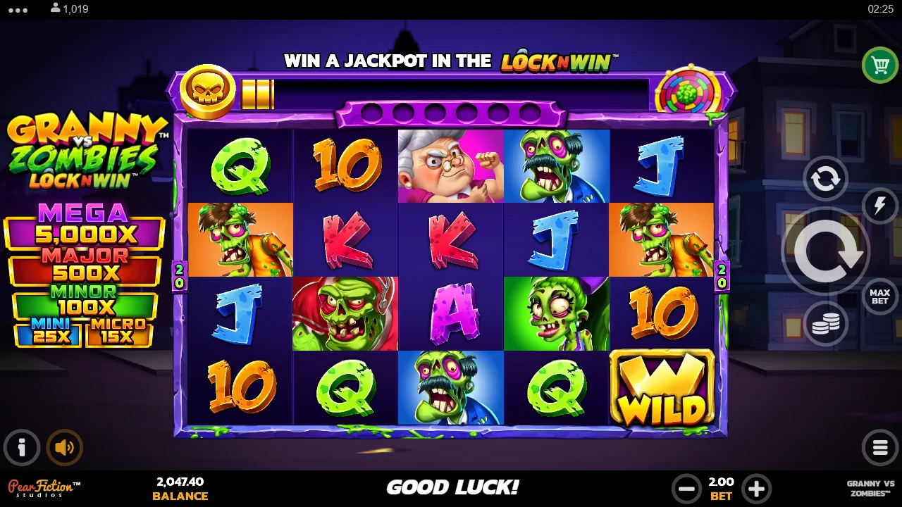 Granny vs Zombies — Grunnspillet med hjulene i ro