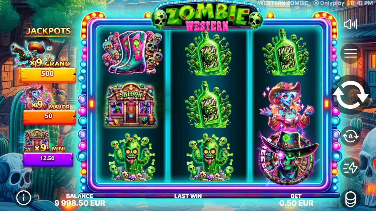 Western Zombie — Grunnspillet med hjulene i ro