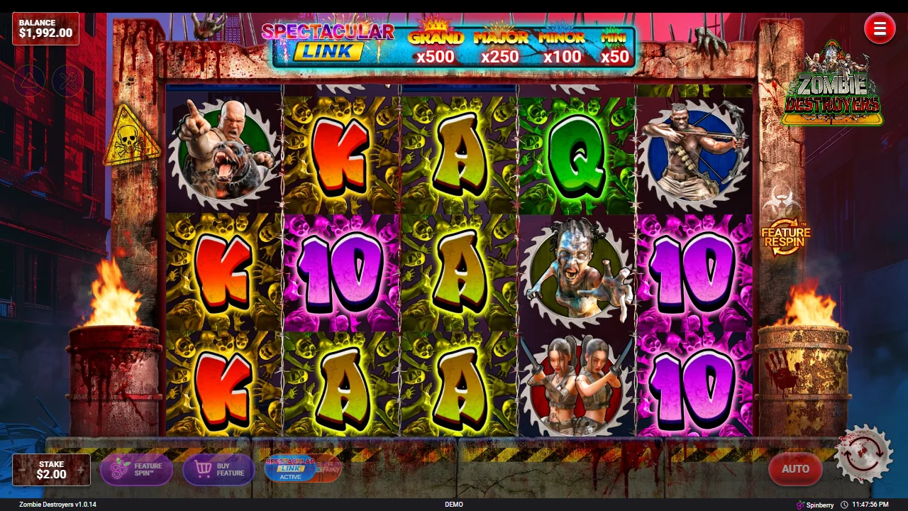 Zombie Destroyers — Grunnspillet med hjulene i ro