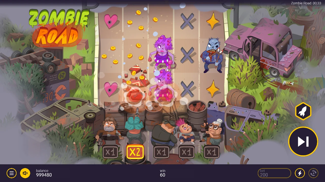 Zombie Road — En gevinstkombinasjon avregnes
