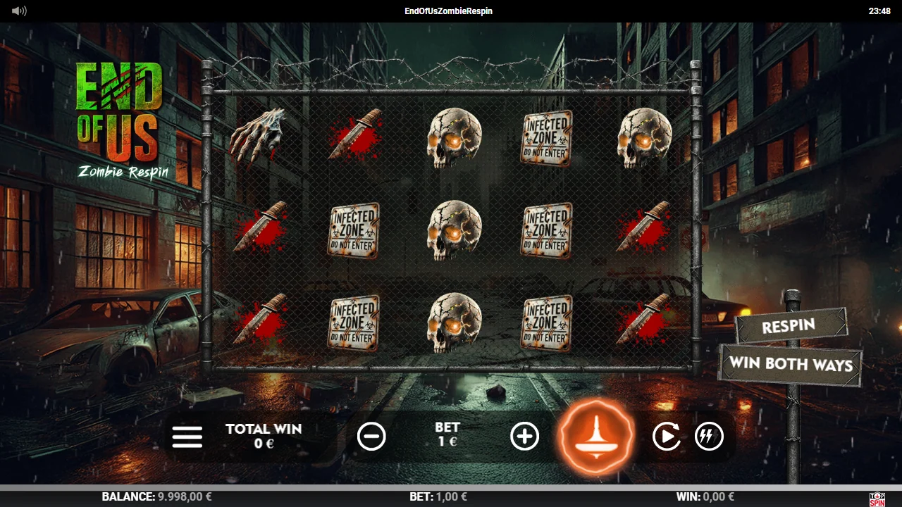 End of Us – Zombie Respin — Grunnspillet med hjulene i ro