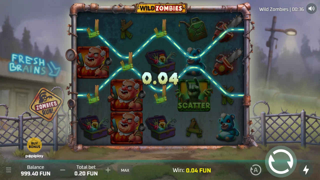 Wild Zombies — En gevinstkombinasjon avregnes
