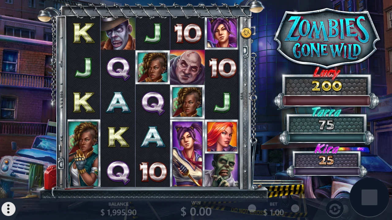 Zombies Gone Wild — Grunnspillet med hjulene i ro