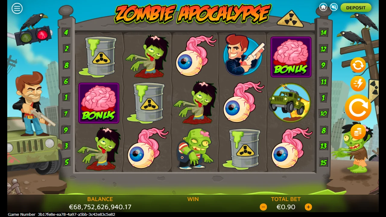 Zombie Apocalypse — Grunnspillet med hjulene i ro