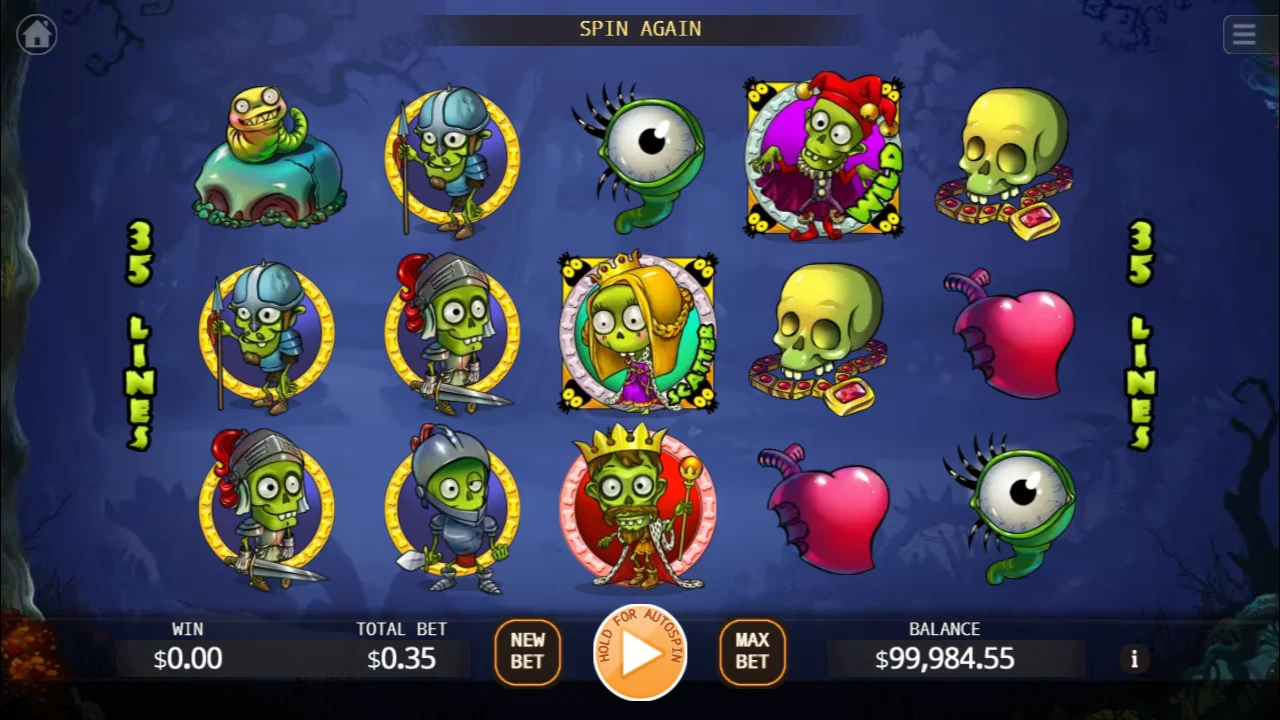 Zombie Land — Grunnspillet med hjulene i ro