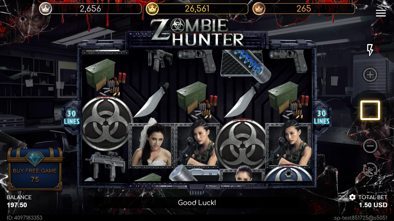 Zombie Hunter — Grunnspillet med hjulene i ro